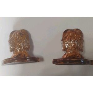 Indigenous / Native American Style Ceramic Book Ends 2 Sets Of 2